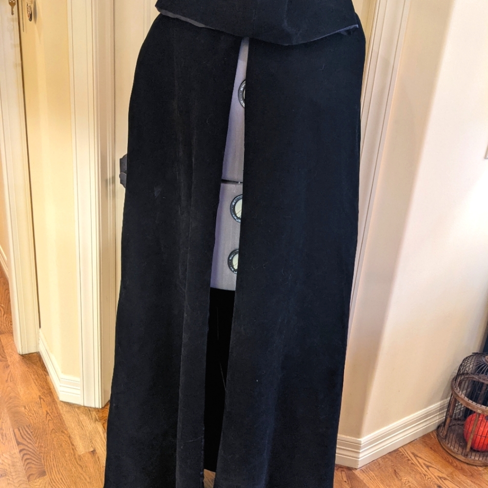 Hooded Velvet Cape